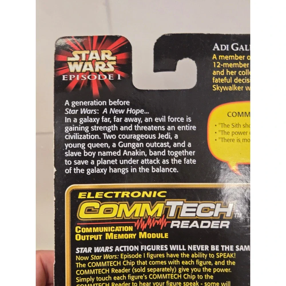 Star Wars Episode I Adi Gallia Action Figure with Lightsaber CommTech Chip 1999